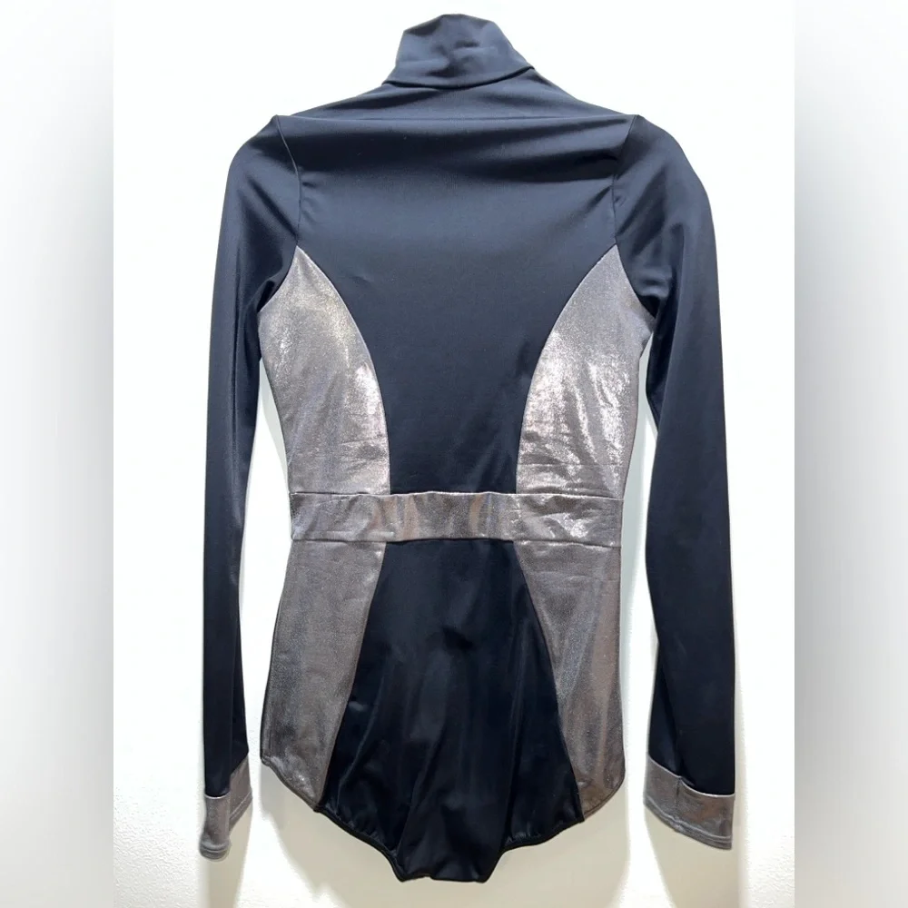 Balera Metallic zip front leotard - Picture 4 of 9